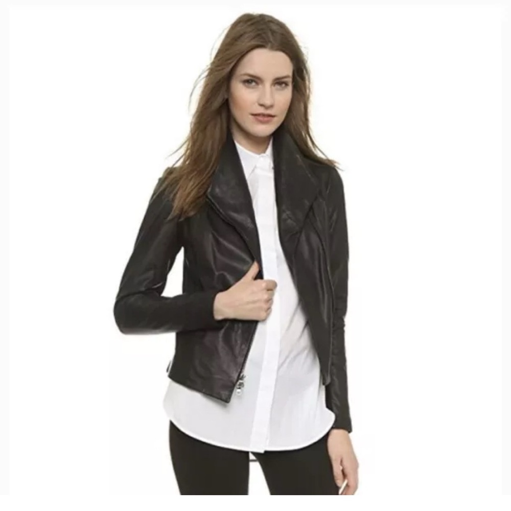 Vince Leather Moto Jacket